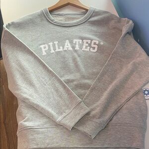 NWT Club Pilates Grey Crewneck Sweatshirt - medium